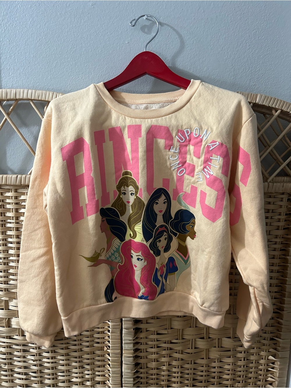Disney Princess Once Upon a Time girls sweatshirt size 10/12